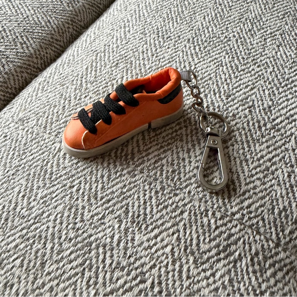 Golden Goose Orange Mini Sneaker Keychain